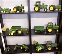 (13) John Deere Toy Tractors & Implements