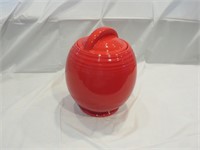 Hall China 5 Band Cookie Jar - Red