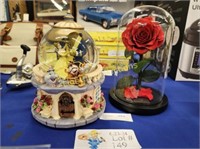 TWO BEAUTY AND THE BEAST DECORATIONS