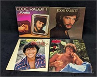 4 Vintage Eddie Rabbitt And Mac Davis LPs