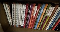 shelf of cook books