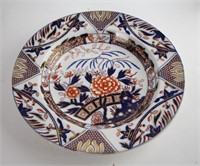 LATE 19TH CENTURY TRANSFERWARE SHALLOW BOWL