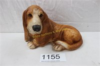 Homco Resting Basset Hound Dog - Door Stop