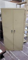 Metal cabinet with shelves 34 x 24 x 72 inches