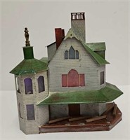 Hand Crafted Metal Train Layout House