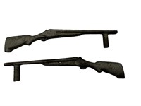 Pair Cast Metal Shotgun Rifle Drawer Pulls