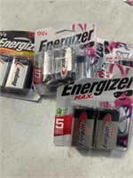 Lot of 9 9v batteries energizer