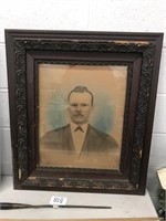 Framed Antique Gentleman Picture