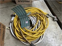Two Water Hoses and Hose Hanger  MG67