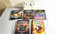 5 Vintage Hardcover Dungeons and Dragons Manuals