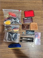 Lot of assorted items including key chains,