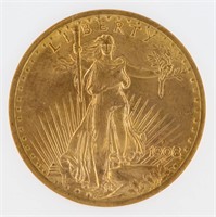 1908-D Saint G. NGC No Motto MS64 $20 Double Eagle