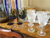 assorted wine glasses 8 pcs