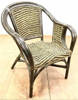 Pier 1 Brown Rattan Arami Occasional Armchair