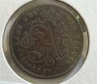 1912 Belgium 2 Centimes