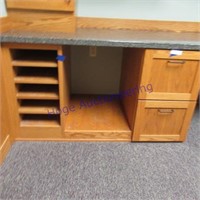 Wood cabinets built in - cubby, shelf