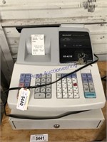 Sharp electronic cash register w/ keys