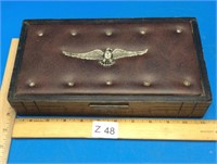 Vintage Men’s Brass Eagle Jewelry Box