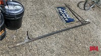 Antique Ford Battery Porcelain Sign w/ Stand