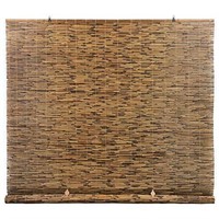 Radiance Cord Free, Roll-up Reed Shade, Cocoa, 60"