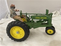 Die Cast John Deere Tractor w/Farmer 8"