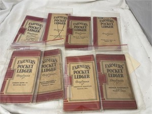 Farmer's Pocket Ledgers approx 9