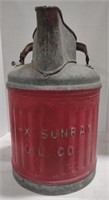 (AF) D-X sunray galvanized metal oil co can