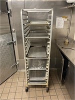Rolling Aluminum Proofing Rack (Holds 20 Pans)