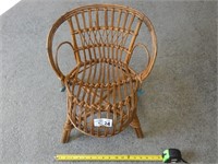 17" Tall Rattan Chair