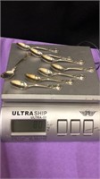 Eight Small Sterling Spoons 80 grams