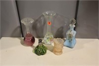 One Lot of Art Glass & Perfume Bottles