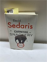 DAVID SEDARIS A CARNIVAL OF SNACKERY, FIRST