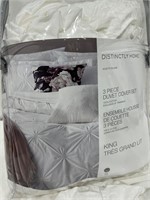 (K) 3-Piece Cotton Duvet Cover Set