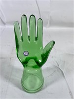 Green Glass ring holder