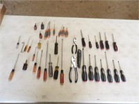 Various Screwdrivers, Pliers