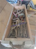 Wood box with misc tools