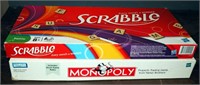 Vintage Scrabble & Monopoly Board Games Lot