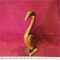 Decorative Woodcarved Duck (13" Tall)