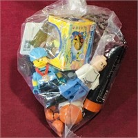 Small Bag Lot Of Assorted Lego Toys