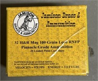 20 rnds Jamison .32 H&R Ammo