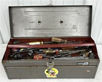 Vintage Tool Box Full Of Tools & More