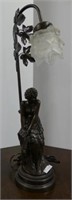 22" FIGURAL LADY TABLE LAMP