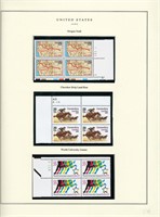 1993 US stamp collector sheet featuring Oregon Tra