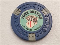 Vintage Four Queens $1 Blue Casino Chip