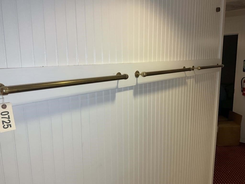 GROUP OF 4 BRASS 24 IN TOWEL RODS TO BE REMOVED BY