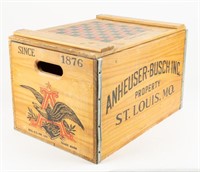 Vintage Anheuser-Busch Beer Wood Crate