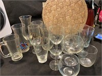 Misc Lot OF (17) Glasses W/ New Orleans, Red