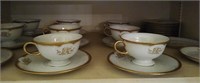 Estate Shelf lot of Porcelain tea set