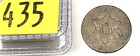 1852 3-cent silver
