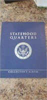 50 state quarters book.  Missing one quarter
